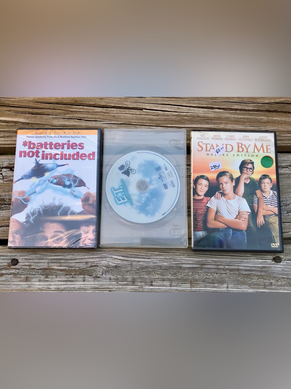 Classic 80s Movies ET Batteries Not Included Stand By Me DVD Movie Night Discs